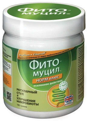 ФИТОМУЦИЛ НОРМ ПЛЮС ПОР 180Г фото в интернет-аптеке Склад Лекарств