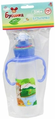 БУСИНКА БУТЫЛОЧКА С РУЧКАМИ И ПОГРЕМ 1114 240МЛ фото в интернет-аптеке Склад Лекарств