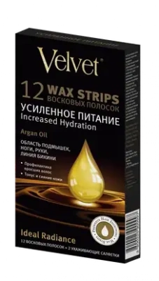 ВЕЛЬВЕТ ВОСК ПОЛОСКИ ДЛЯ ТЕЛА УСИЛЕННОЕ ПИТАНИЕ 12ШТ/900997/24 фото в интернет-аптеке Склад Лекарств
