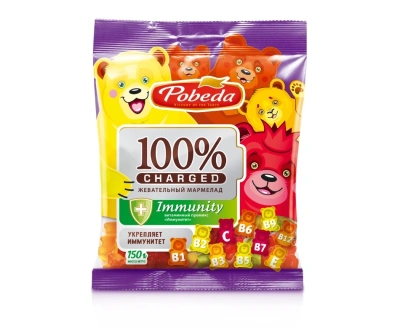 ПОБЕДА МАРМЕЛАД ЖЕВАТЕЛЬНЫЙ ЧАРЖЕД ИММУНИТИ 150Г фото в интернет-аптеке Склад Лекарств