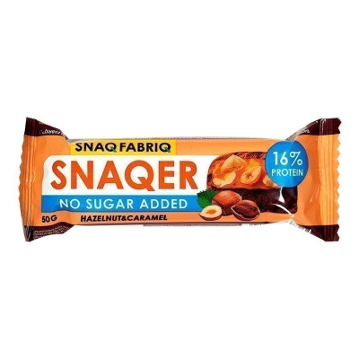 БАТОНЧИК ГЛАЗИРОВАННЫЙ ФУНДУК И КАРАМЕЛЬ ТМ SNAQ FABRIQ 50Г фото в интернет-аптеке Склад Лекарств