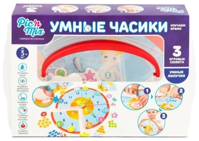 ИГРУШКА ПАЗЛ-ЛИПУЧКА УМНЫЕ ЧАСИКИ фото в интернет-аптеке Склад Лекарств