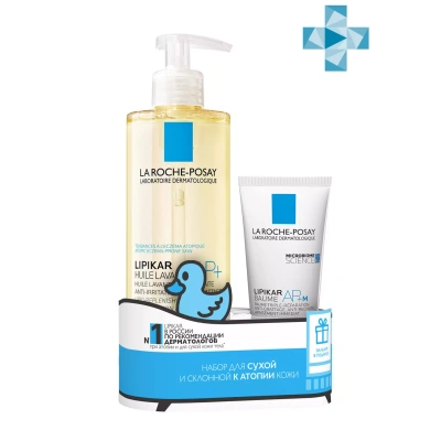 ЛЯ РОШ ПОЗЕ НАБОР: ЛИПИКАР МАСЛО ОЧИЩАЮЩЕЕ АП+ 400МЛ + ЛИПИКАР АП+М БАЛЬЗАМ 75МЛ(ПОДАРОК) фото в интернет-аптеке Склад Лекарств