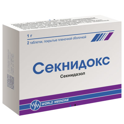 СЕКНИДОКС ТАБ П/О 1Г №2 фото в интернет-аптеке Склад Лекарств