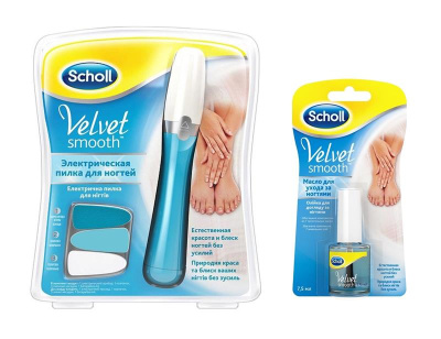 ШОЛЛЬ НАБОР ПИЛКА ЭЛЕКТР+МАСЛО Д/УХОДА ЗА НОГТЯМИ 7,5МЛ фото в интернет-аптеке Склад Лекарств
