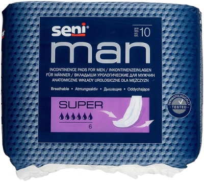 СЕНИ МЭН ВКЛАДЫШИ УРОЛОГИЧЕСКИЕ SUPER №10 фото в интернет-аптеке Склад Лекарств