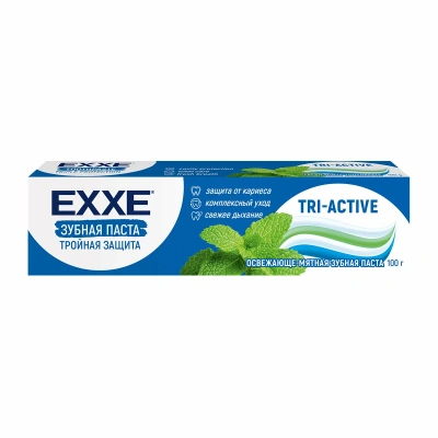 EXXE З/ПАСТА ТРОЙНАЯ ЗАЩИТА TRI-ACTIVE 100Г фото в интернет-аптеке Склад Лекарств