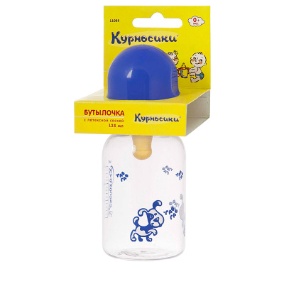 КУРНОСИКИ БУТЫЛОЧКА С ЛАТЕКС СОСКОЙ 125МЛ 11085 фото в интернет-аптеке Склад Лекарств