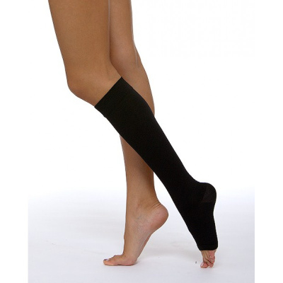 ЧУЛОК КОМПР ДО КОЛЕНА 1 КЛ КРУГЛОВЯЗ Б/МЫСКА ИКРОНОЖ МЫШЦА 39-44СМ ЧЕРНЫЙ Р4 фото в интернет-аптеке Склад Лекарств