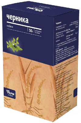 ЧЕРНИКИ ПОБЕГИ 50Г /ФАРМГРУПП/ фото в интернет-аптеке Склад Лекарств