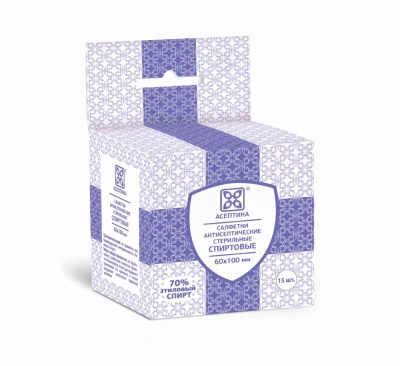 САЛФЕТКА Д/ИНЪЕКЦИЙ СПИРТОВАЯ 600Х100ММ №15/АСЕПТИКА/ фото в интернет-аптеке Склад Лекарств