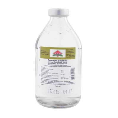 РИНГЕРА Р-Р Д/ИНФ ФЛ 400МЛ №15/ЭСКОМ/ Д фото в интернет-аптеке Склад Лекарств