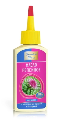 ЗОЛОТОЙ ШЕЛК РЕПЕЙНОЕ МАСЛО ДЛЯ ВОЛОС С КАСТОРОВЫМ МАСЛОМ И ГВОЗДИКОЙ 90МЛ фото в интернет-аптеке Склад Лекарств