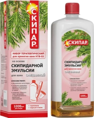 СКИПАР ЭМУЛЬСИЯ СКИПИДАРНАЯ СМЕШАННАЯ Д/ВАНН НТВ-03 1000МЛ фото в интернет-аптеке Склад Лекарств