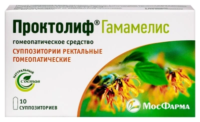 ПРОКТОЛИФ ГАМАМЕЛИС СУПП РЕКТ ГОМЕОПАТ №10/МОСКОВСКАЯ/ фото в интернет-аптеке Склад Лекарств