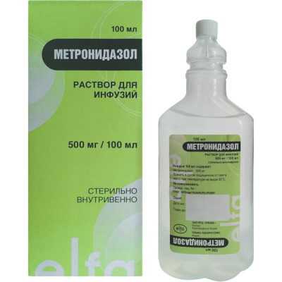 МЕТРОНИДАЗОЛ Р-Р Д/ИНФ 5МГ/МЛ(0,5%) ФЛ 100МЛ №1/ЭЛЬФА/ фото в интернет-аптеке Склад Лекарств
