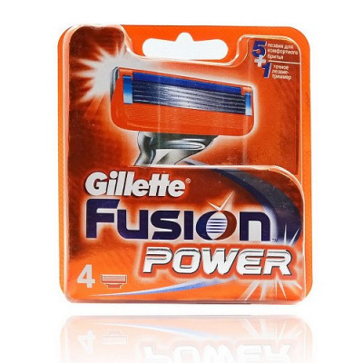 ЖИЛЛЕТТ FUSION POWER КАССЕТЫ СМЕННЫЕ №4 фото в интернет-аптеке Склад Лекарств