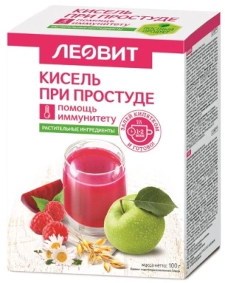 ЛЕОВИТ КИСЕЛЬ ДИЕТИЧ ПРИ ПРОСТУДЕ ПАК 20Г №5 Д фото в интернет-аптеке Склад Лекарств
