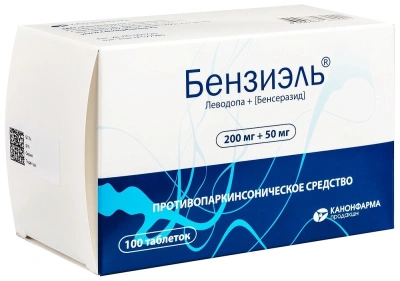 БЕНЗИЭЛЬ ТАБ 200МГ + 50МГ №100 фото в интернет-аптеке Склад Лекарств
