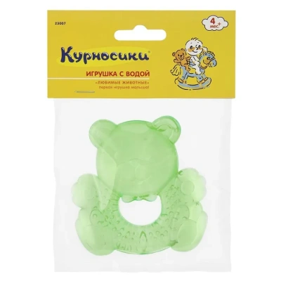 КУРНОСИКИ ИГРУШКА ПРОРЕЗЫВАТЕЛЬ ЛЮБИМЫЕ ИГРУШКИ С ВОДОЙ 23007 фото в интернет-аптеке Склад Лекарств