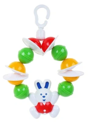 ИГРУШКА ПОДВЕСКА ДЕТСКАЯ СОЛНЕЧНЫЙ ЗАЙЧИК НА КРОВАТКУ/КОЛЯСКУ ЦВЕТ МИКС фото в интернет-аптеке Склад Лекарств