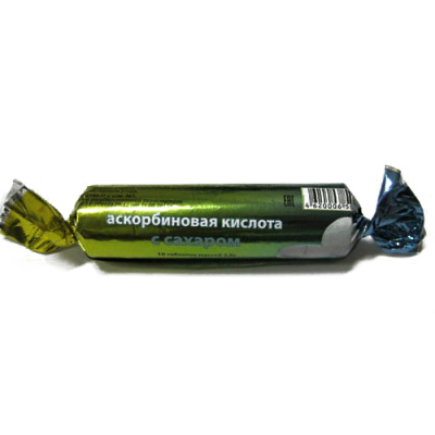 АСКОРБИНОВАЯ КИСЛОТА С САХАРОМ ЭКО ТАБ ЖЕВ МАССОЙ 2,9Г КРУТКА №10/ЭКОТЕКС/ фото в интернет-аптеке Склад Лекарств