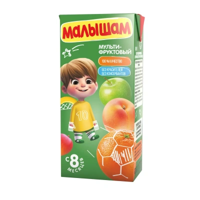 ФРУТОНЯНЯ МАЛЫШАМ СОК МУЛЬТИФРУКТОВЫЙ 6МЕС+330МЛ фото в интернет-аптеке Склад Лекарств