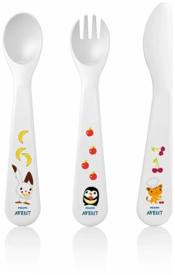 АВЕНТ НАБОР СТОЛОВЫХ ПРИБОРОВ ЛОЖЕЧКА ВИЛОЧКА НОЖИК 18 МЕС+ SCF714/00 фото в интернет-аптеке Склад Лекарств