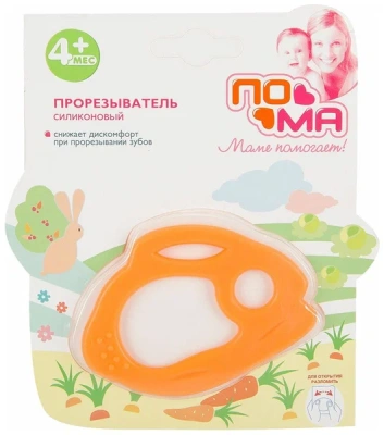ПОМА ПРОРЕЗЫВАТЕЛЬ СИЛИКОН ЗАЙЧИК №1 4МЕС+413 фото в интернет-аптеке Склад Лекарств