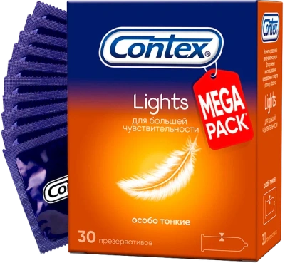 ПРЕЗЕРВАТИВЫ КОНТЕКС LIGHTS №30 фото в интернет-аптеке Склад Лекарств