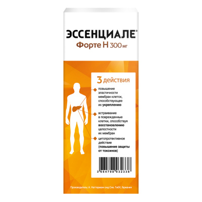 ЭССЕНЦИАЛЕ ФОРТЕ Н КАПС 300МГ №180 Д фото в интернет-аптеке Склад Лекарств