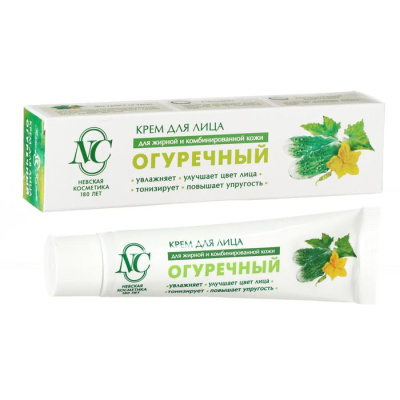 НЕВСКАЯ КОСМЕТИКА КРЕМ ДЛЯ ЛИЦА ОГУРЕЧНЫЙ 40 МЛ фото в интернет-аптеке Склад Лекарств
