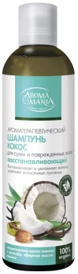 АРОМА МАНИЯ ШАМПУНЬ ВОССТАНАВЛИВАЮЩИЙ КОКОС 250МЛ фото в интернет-аптеке Склад Лекарств