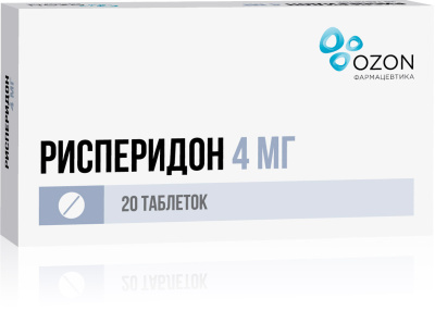 РИСПЕРИДОН ТАБ П/О 4МГ №20/ОЗОН/ фото в интернет-аптеке Склад Лекарств