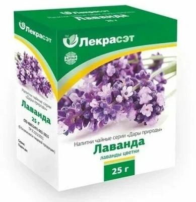ЛАВАНДА ЦВЕТКИ ЧАЙН НАПИТОК 25Г фото в интернет-аптеке Склад Лекарств
