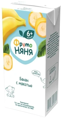 ФРУТОНЯНЯ НЕКТАР БАНАН С МЯКОТЬЮ 200МЛ фото в интернет-аптеке Склад Лекарств