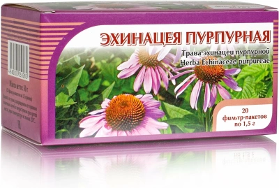 ФИТОЧАЙ ЦВЕТУЩИЙ ЛУГ ЭХИНАЦЕЯ ТРАВА Ф/П 1,5Г №20 фото в интернет-аптеке Склад Лекарств
