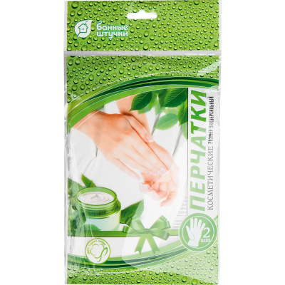 БАННЫЕ ШТУЧКИ ПЕРЧАТКИ КОСМЕТИЧЕСКИЕ 40210 фото в интернет-аптеке Склад Лекарств