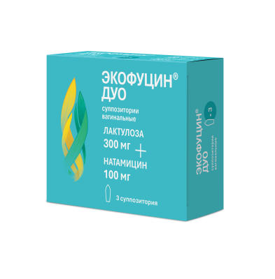 ЭКОФУЦИН ДУО СУПП ВАГ 100МГ+300МГ №3/АВВА РУС/ фото в интернет-аптеке Склад Лекарств
