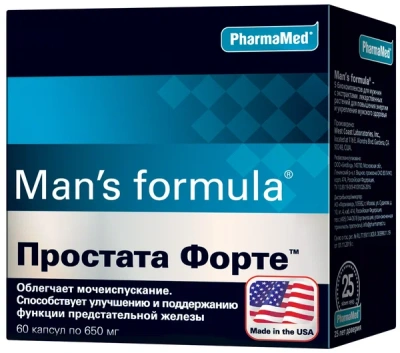 МЕН-С ФОРМУЛА ПРОСТАТА ФОРТЕ КАПС 650МГ №60 фото в интернет-аптеке Склад Лекарств