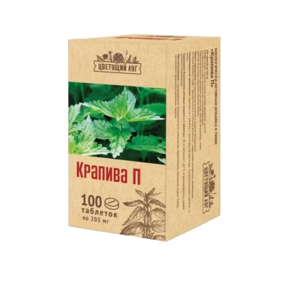 ЦВЕТУЩИЙ ЛУГ ТАБ КРАПИВА П 0,205Г N100/ПАРАФАРМ/ фото в интернет-аптеке Склад Лекарств