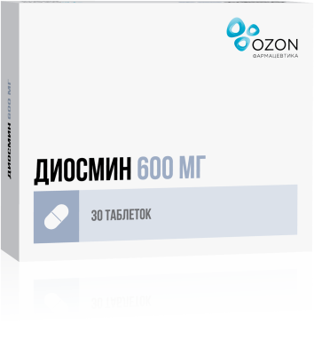 ДИОСМИН ТАБ П/О 600МГ №30/ОЗОН/ фото в интернет-аптеке Склад Лекарств