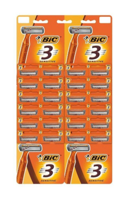 БИК 3 БРИТВА ОДНОРАЗОВАЯ СЕНСИТИВ КАРТА №24 Д фото в интернет-аптеке Склад Лекарств