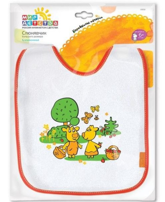МИР ДЕТСТВА СЛЮНЯВЧИК БОЛЬШОГО РАЗМЕРА 15032 фото в интернет-аптеке Склад Лекарств