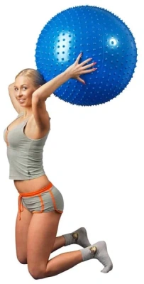 МЯЧ ГИМНАСТИЧЕСКИЙ ИГОЛЬЧАТЫЙ СИНИЙ 75СМ L 0575B фото в интернет-аптеке Склад Лекарств