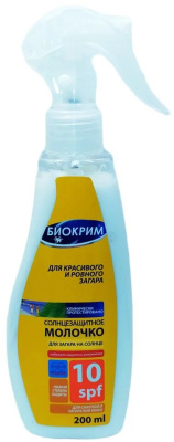 БИОКРИМ МОЛОЧКО СОЛНЦЕЗАЩИТНОЕ SPF10 200МЛ+ПОДАРОК ГЕЛЬ Д/РУК фото в интернет-аптеке Склад Лекарств