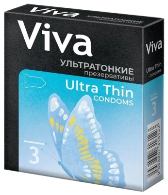 ПРЕЗЕРВАТИВЫ VIVA УЛЬТРАТОНКИЕ №3 фото в интернет-аптеке Склад Лекарств