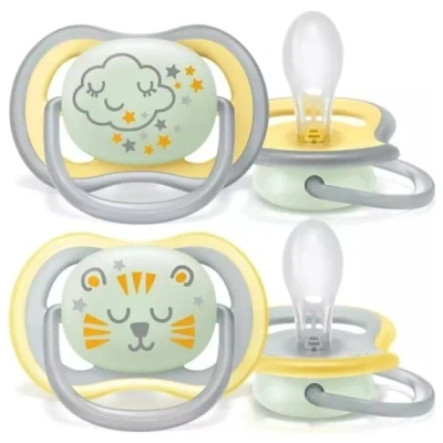 АВЕНТ СОСКА-ПУСТЫШКА СИЛИК ULTRA AIR NIGHT 18МЕС+ №2/ SCF376/01 фото в интернет-аптеке Склад Лекарств