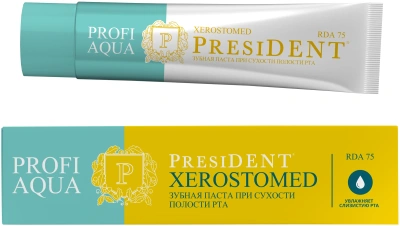 ПРЕЗИДЕНТ З/ПАСТА ПРОФИ АКВА XEROSTOMED 50МЛ фото в интернет-аптеке Склад Лекарств