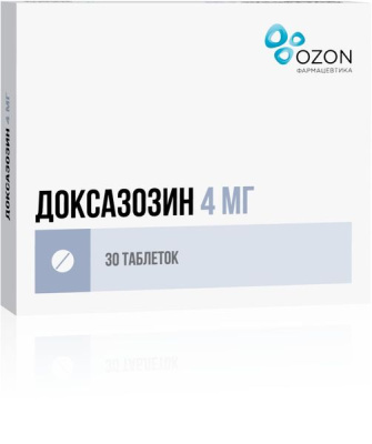ДОКСАЗОЗИН ТАБ 4МГ №30/ОЗОН/ фото в интернет-аптеке Склад Лекарств